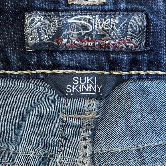 Silver Jeans Suki Skinny - waist 25  length 29 - Picture 5 of 6